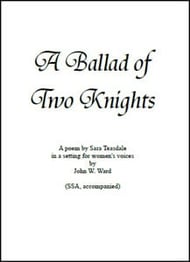 A Ballad of Two Knights SSA choral sheet music cover Thumbnail